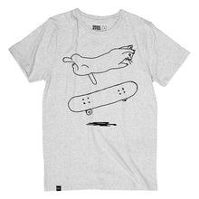 Load image into Gallery viewer, T-shirt Stockholm Cat Flip Grey Melange