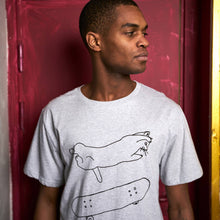 Load image into Gallery viewer, T-shirt Stockholm Cat Flip Grey Melange